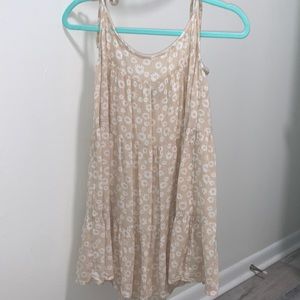 Floral peach flowy dress